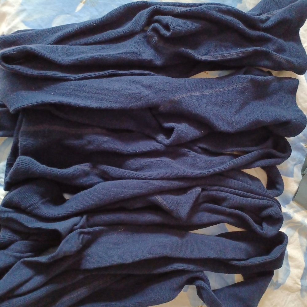 Hanna Andersson navy tights - 140 (2) bundled